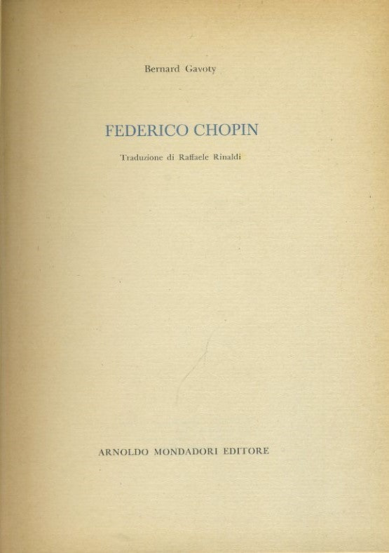Federico Chopin - copertina