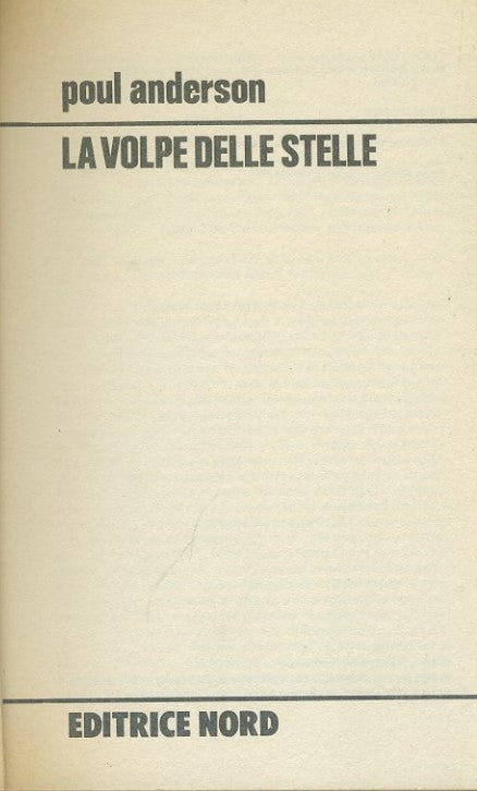 La volpe delle stelle - copertina