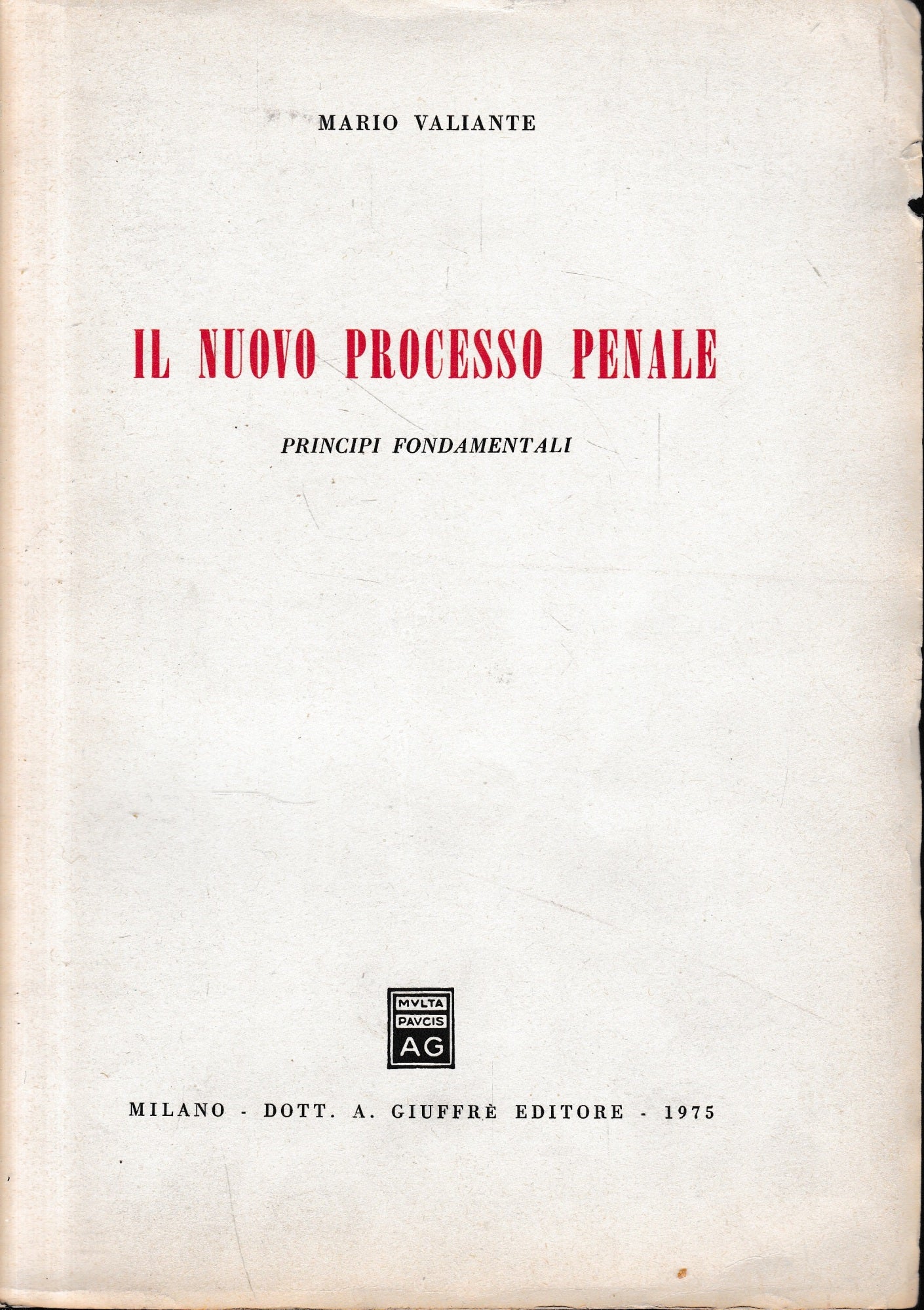Il nuovo processo penale. Principi fondamentali - copertina