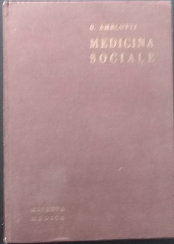 Medicina sociale - copertina