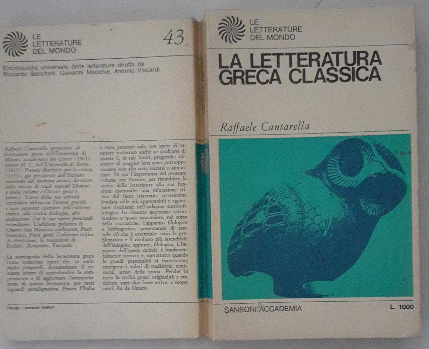La letteratura greca classica - copertina