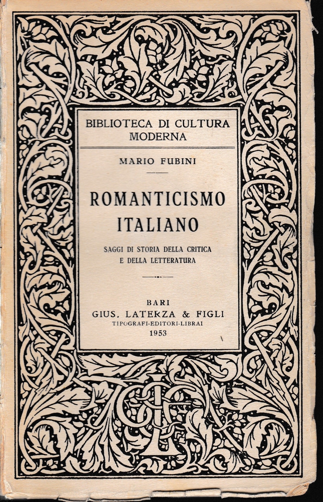 Romanticismo Italiano - copertina