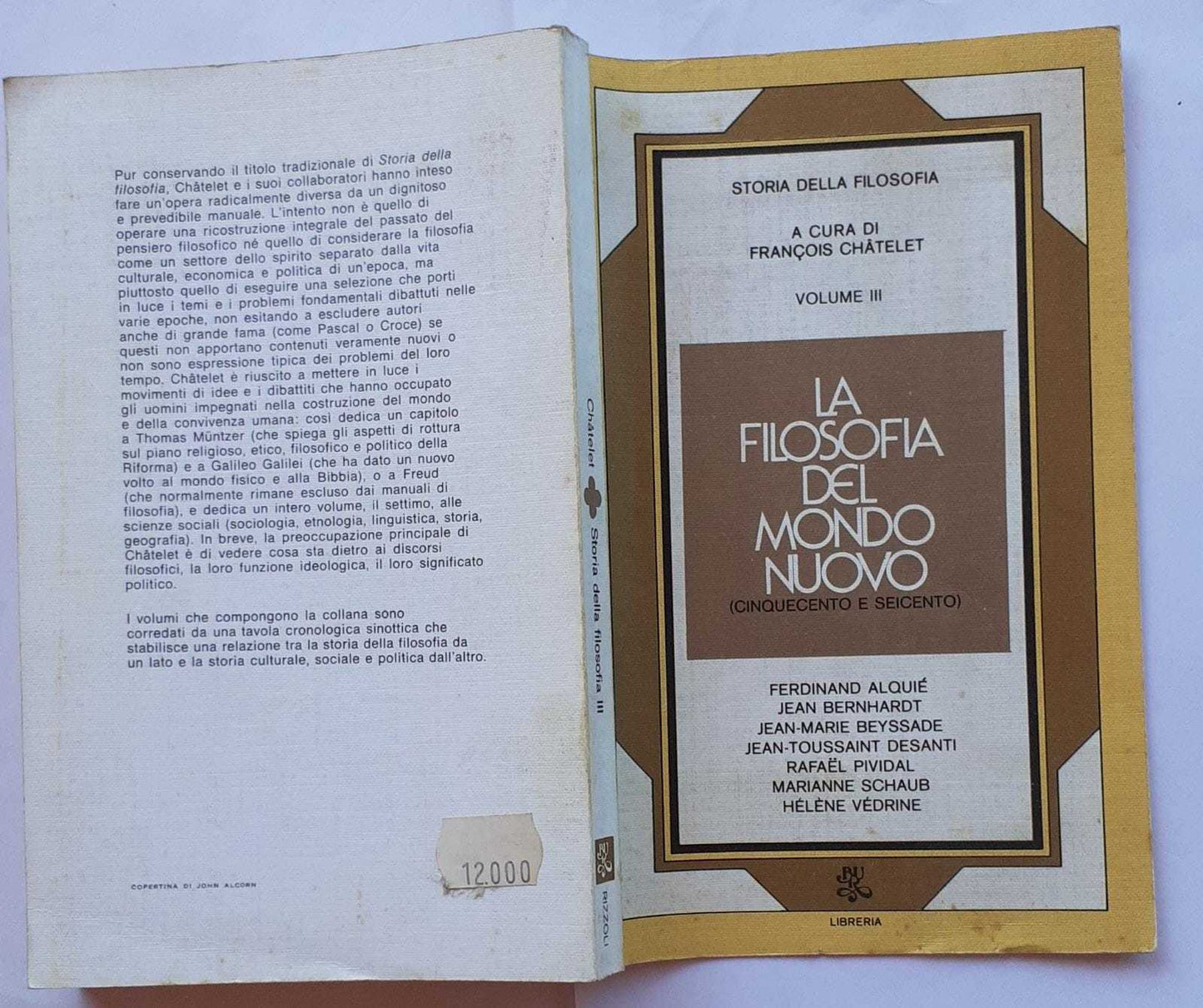 La filosofia del mondo nuovo (cinquecento e seicento) - copertina