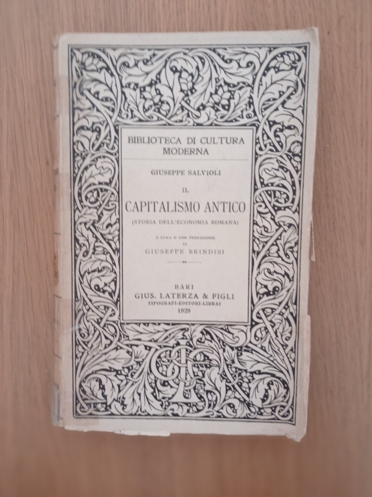 Il capitalismo antico (storia dell'economia romana) - copertina