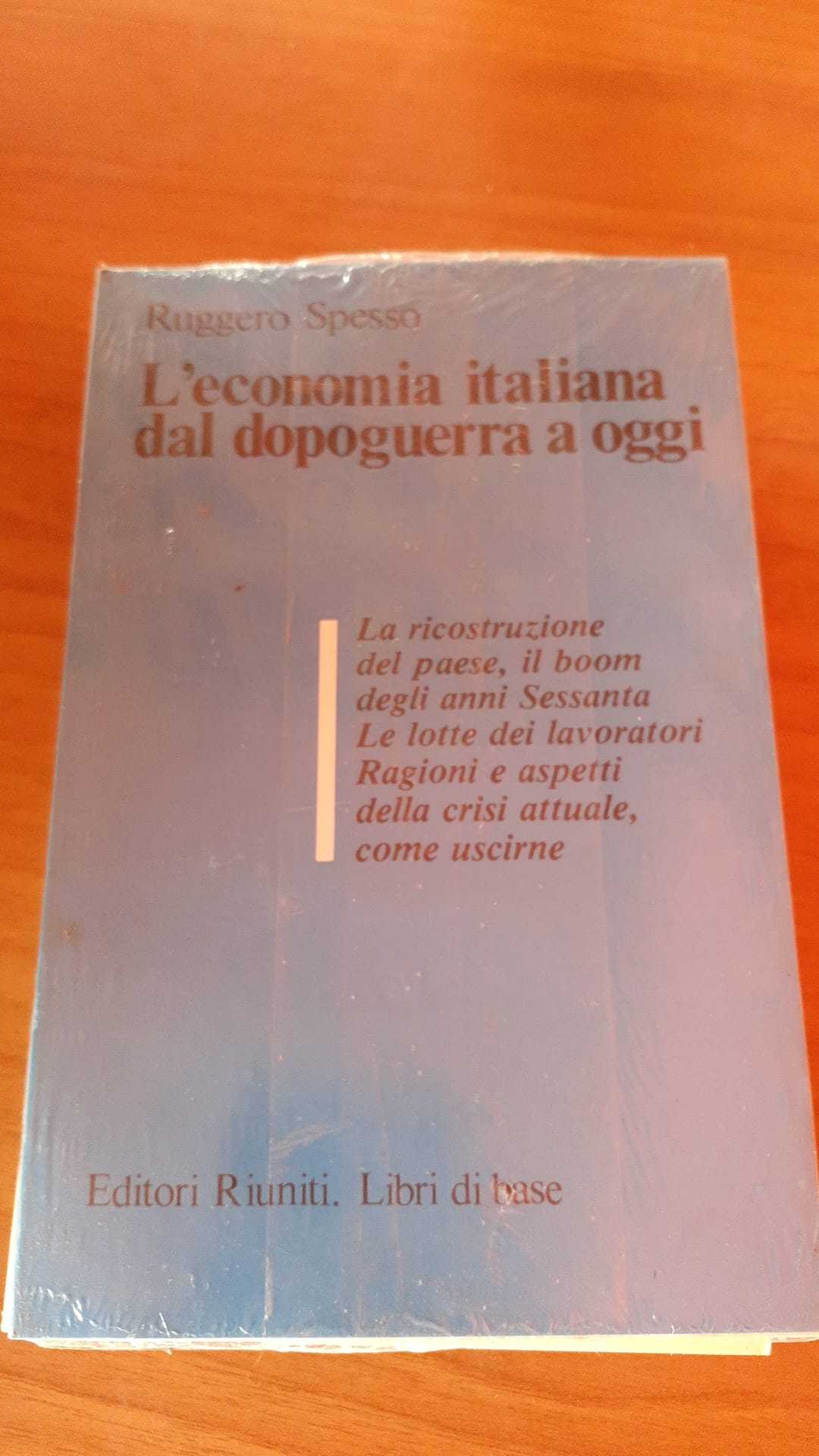 L'economia italiana dal dopoguerra a oggi - copertina