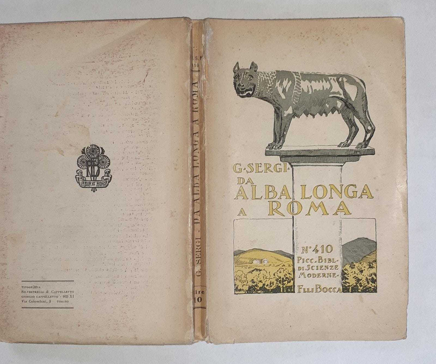 Da Alba Longa a Roma. Inizio dell'incivilimento in Italia ovvero Liguri e Siculi - copertina