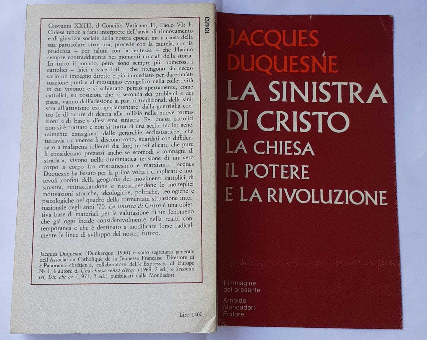 La sinistra di Cristo. La chiesa. Il potere e la rivoluzione - copertina