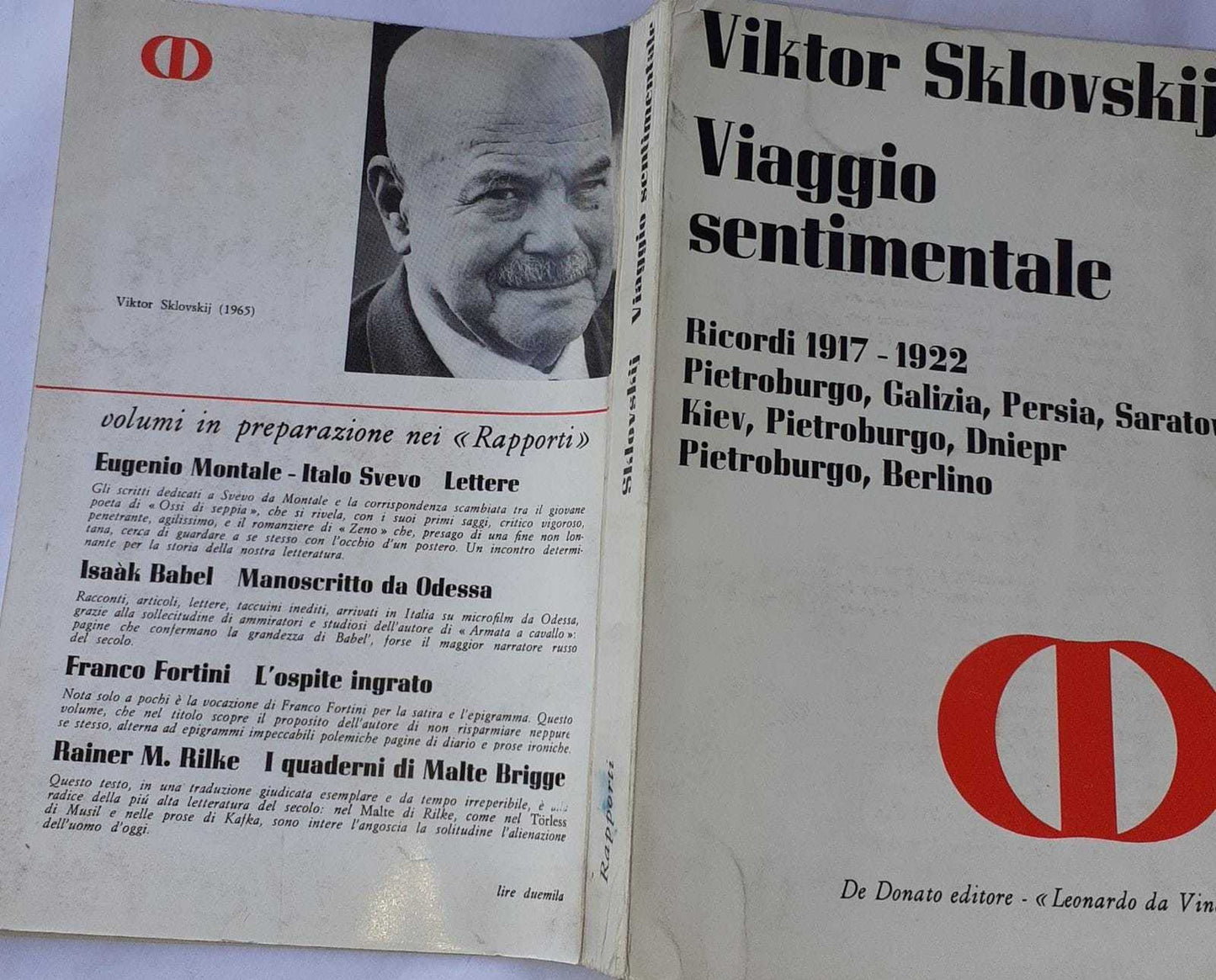 Viaggio sentimentale - copertina