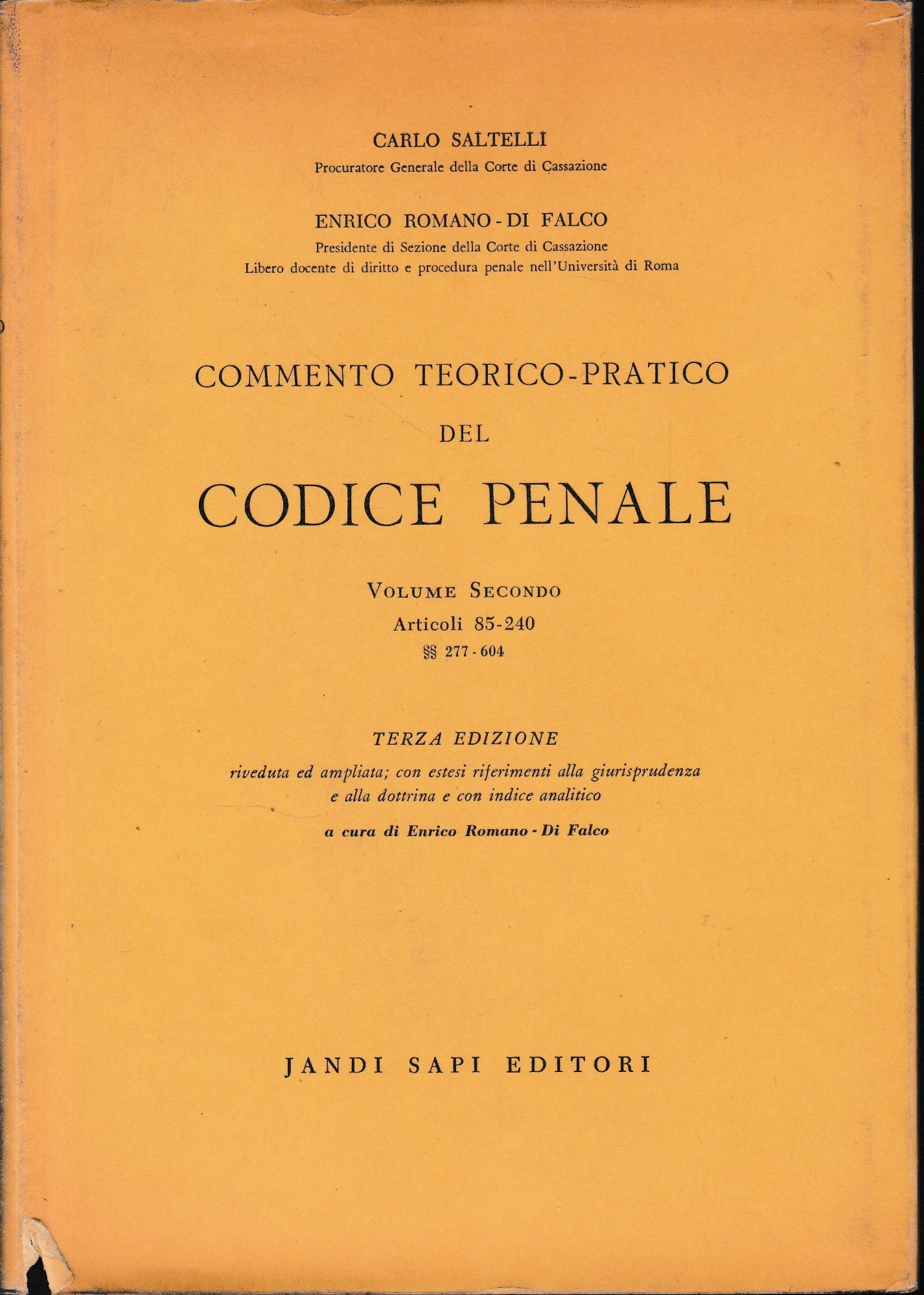 Commento teorico-pratico del Codice Penale, vol. 2, art. 85-240. - copertina