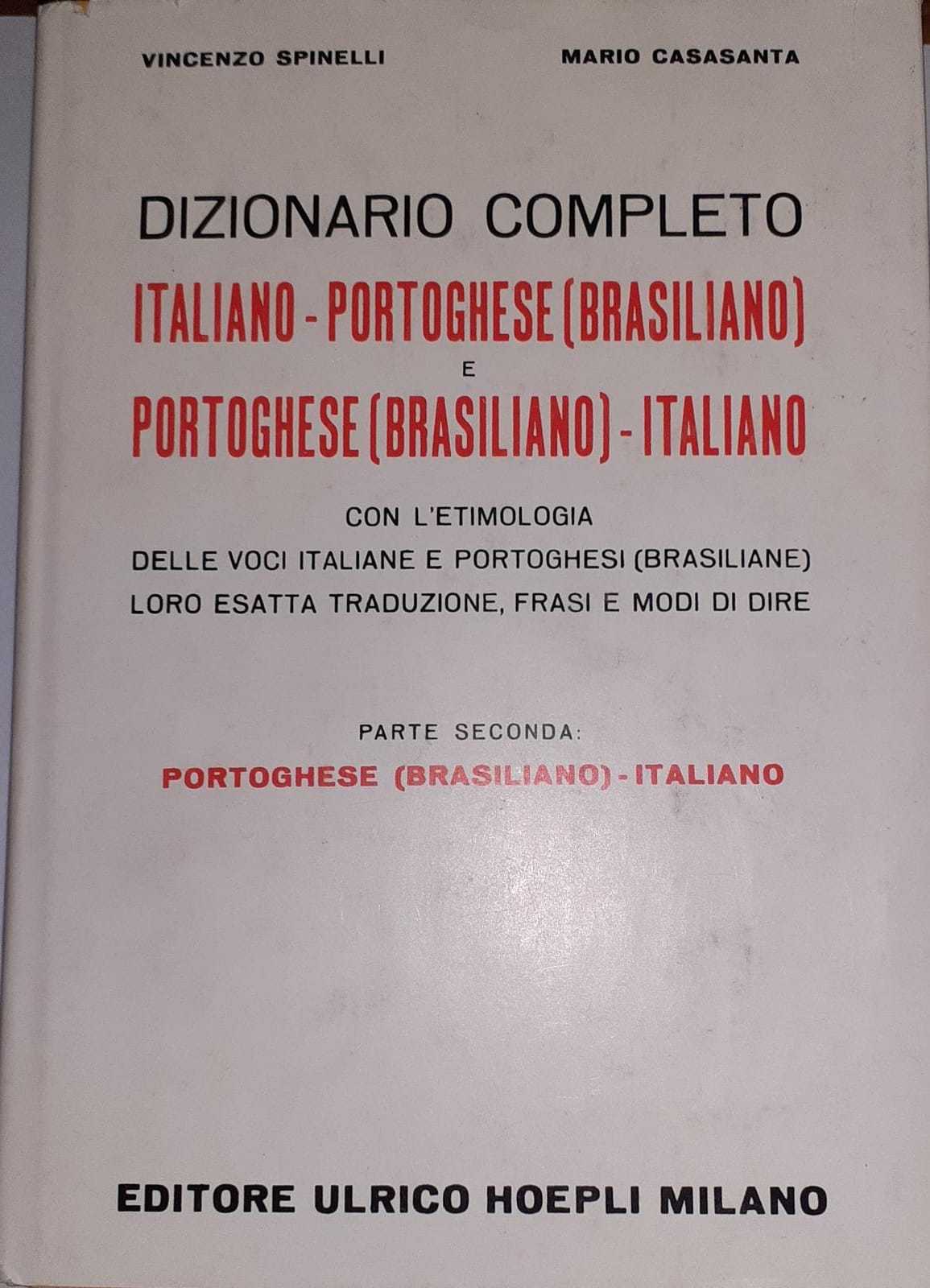 Dizionario completo italiano-portoghese (brasiliano) e portoghese (brasiliano)-italiano (Vol. 2) - copertina