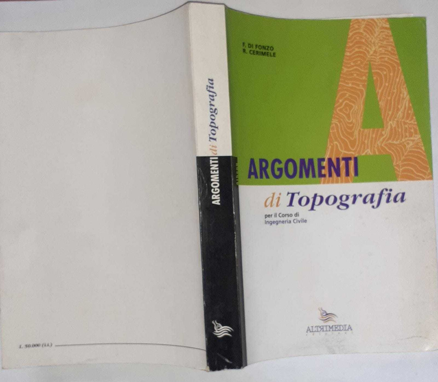 Argomenti di Topografia per il Corso di Ingegneria Civile - copertina