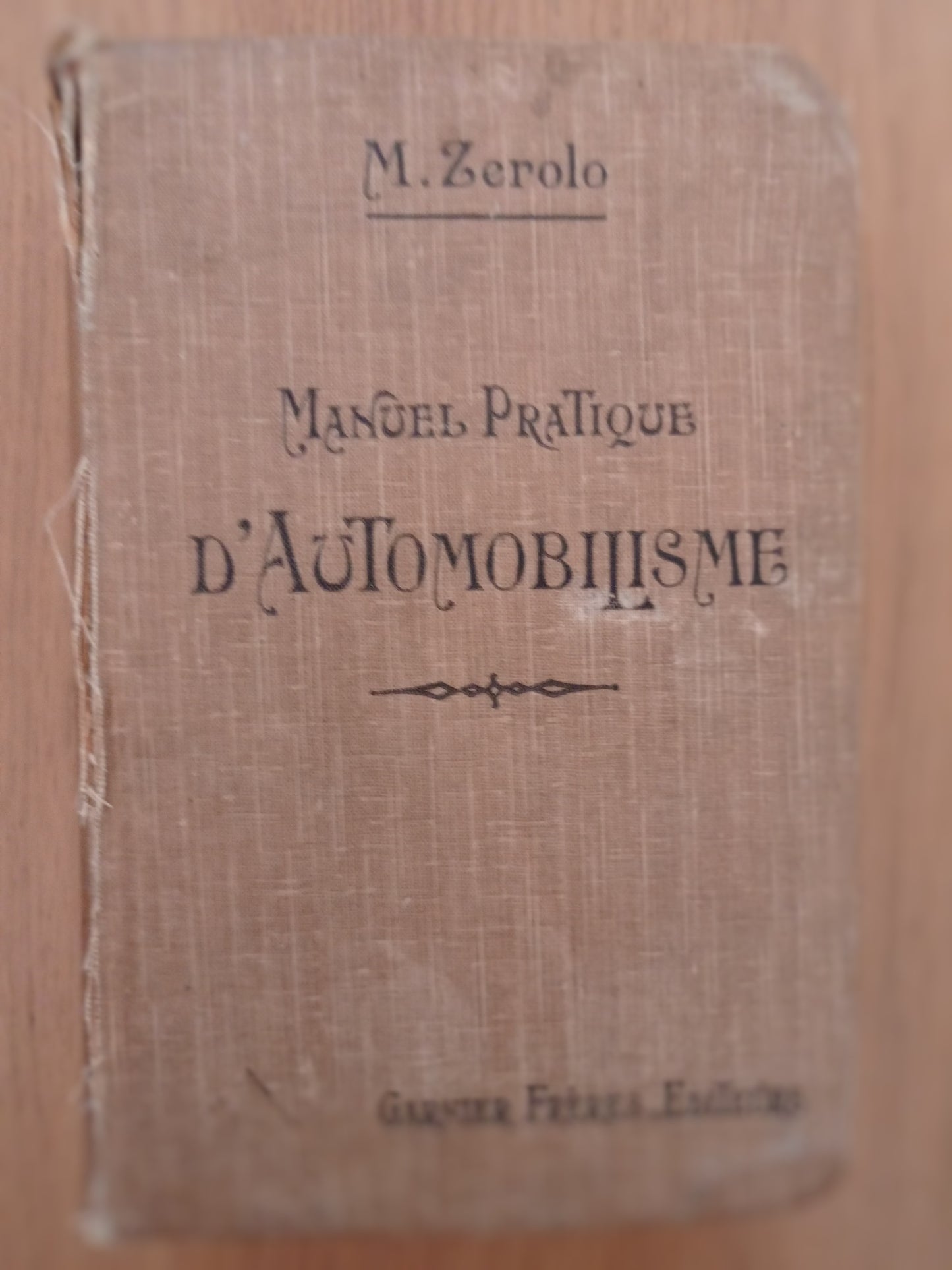 Manuel Pratique d'automobilisme - copertina