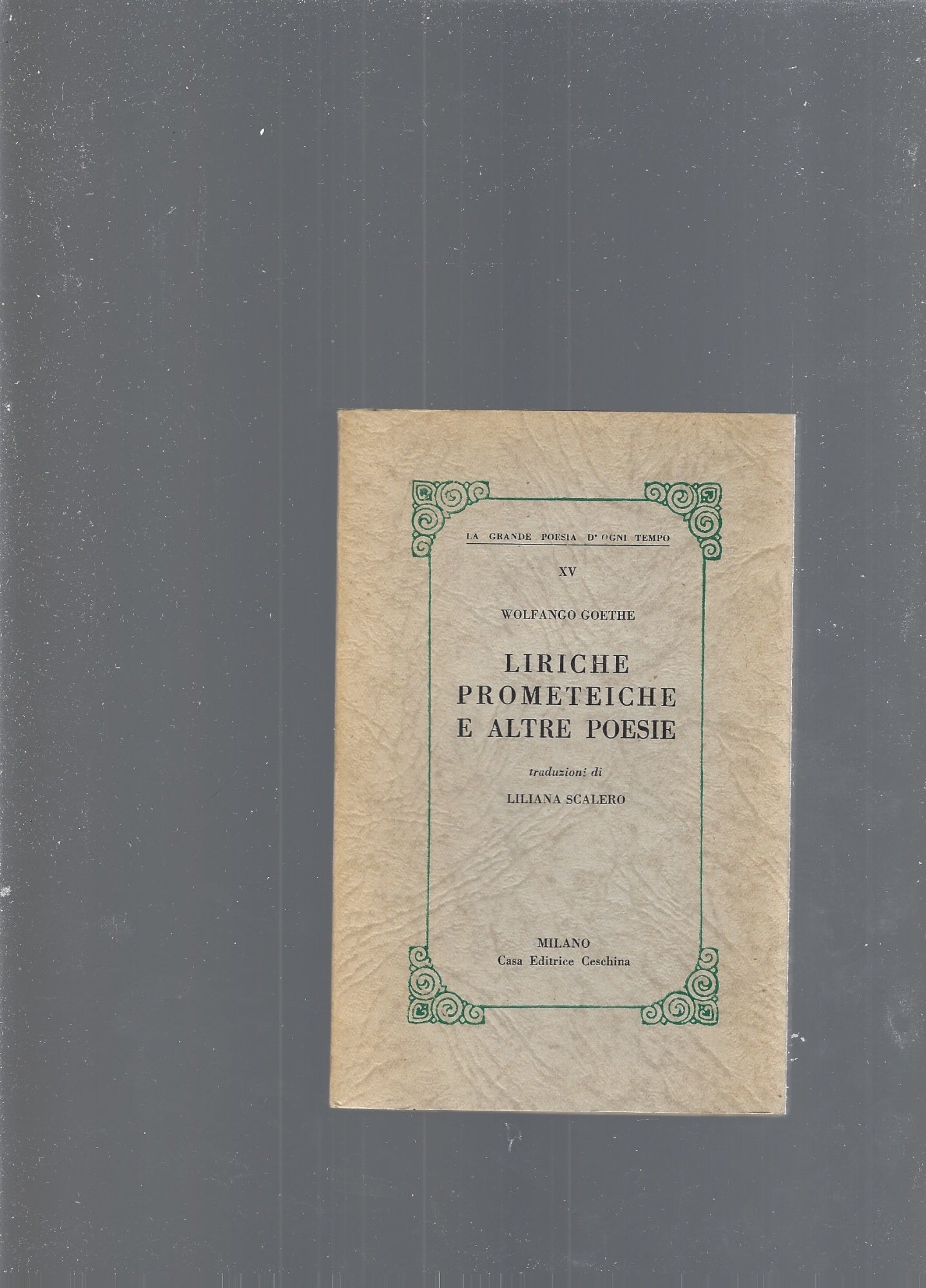 LIRICHE PROMETEICHE E ALTRE POESIE - copertina