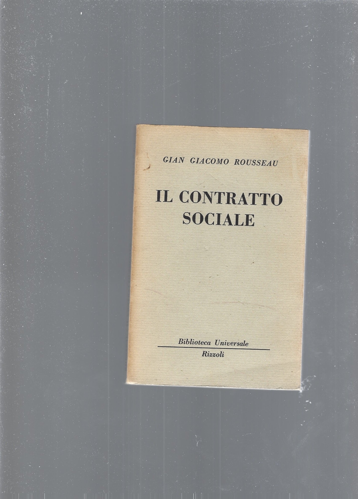 IL CONTRATTO SOCIALE - copertina