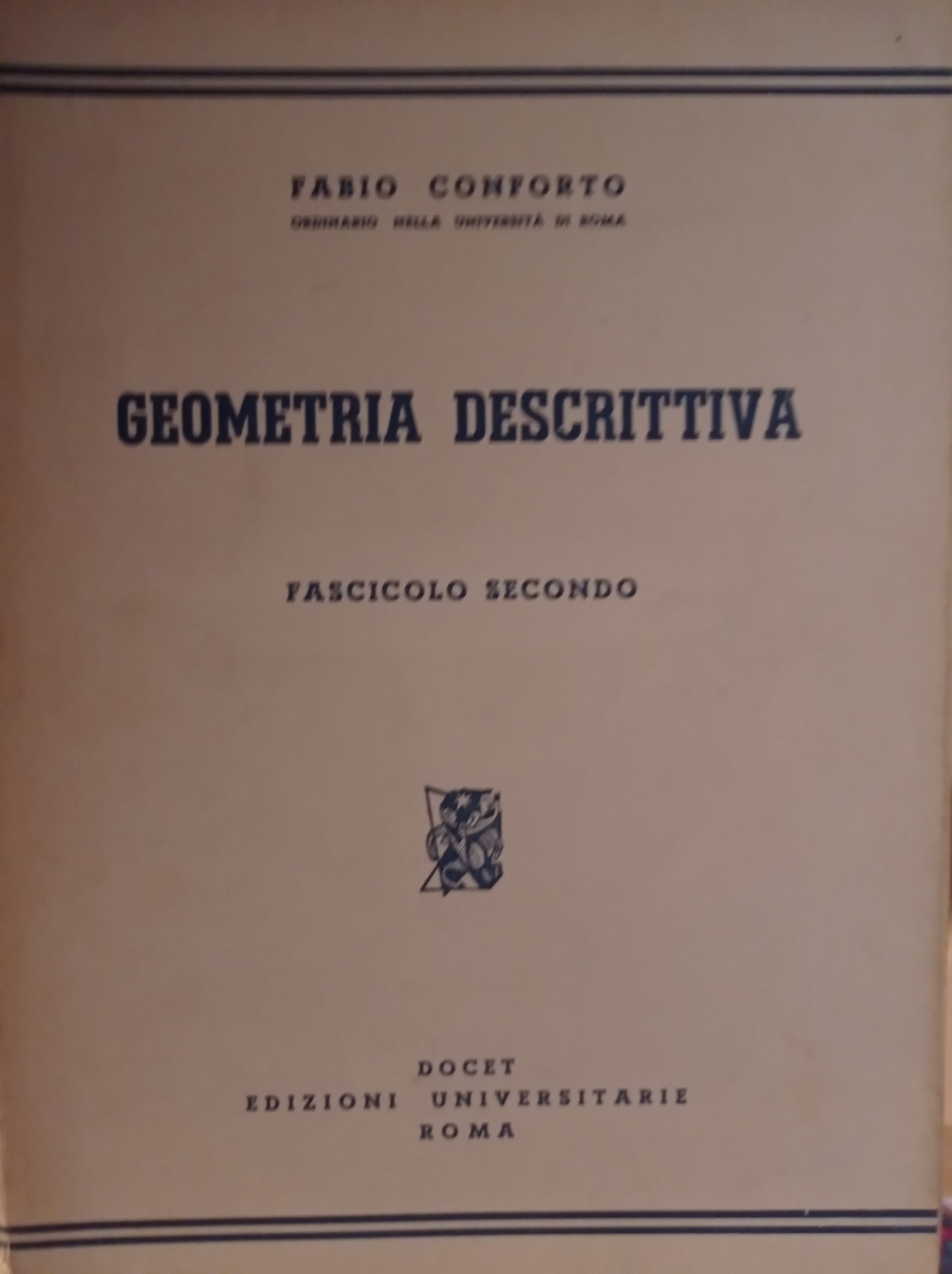 Geometria descrittiva - copertina
