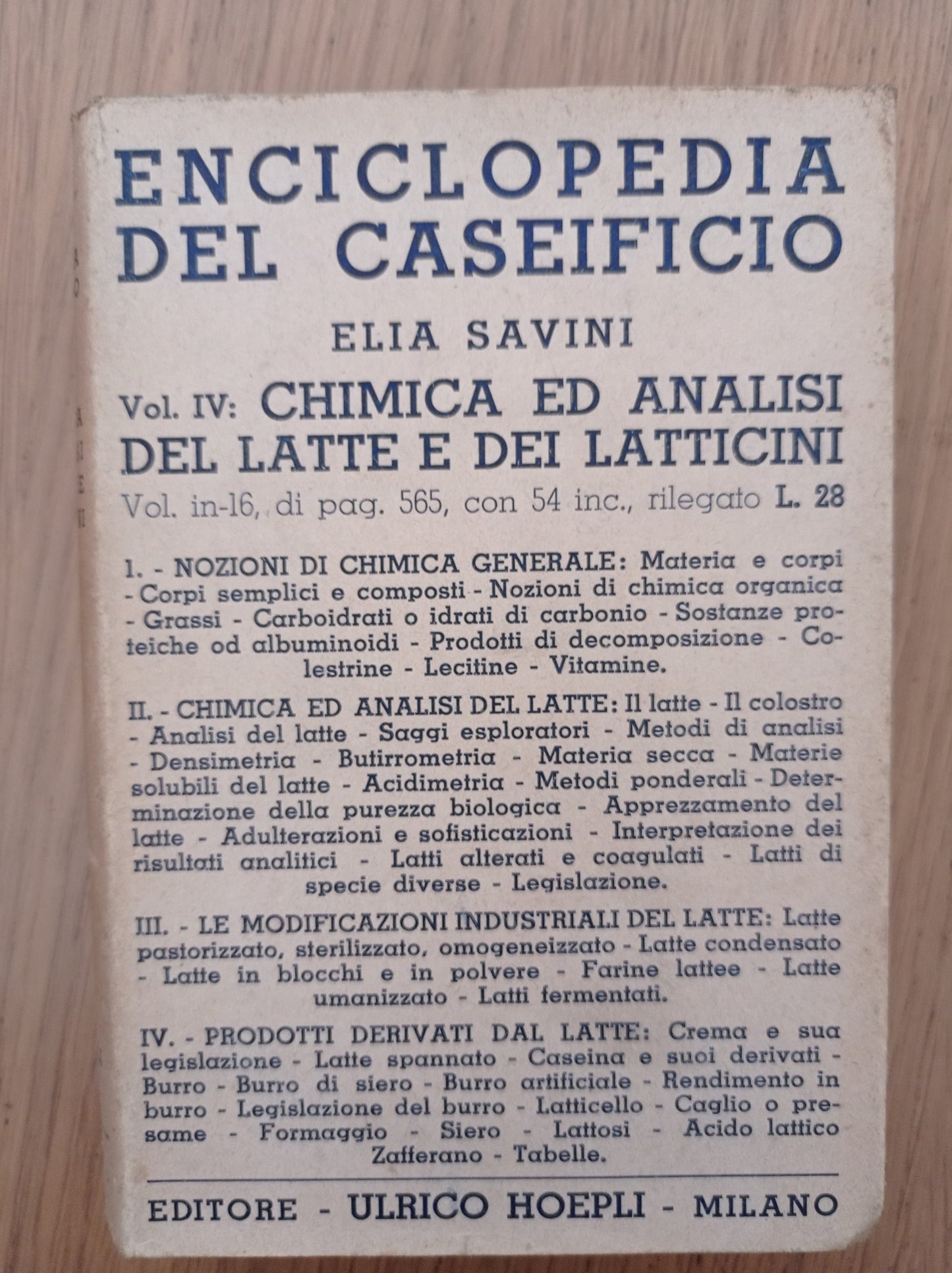 Enciclopedia del caseificio - copertina