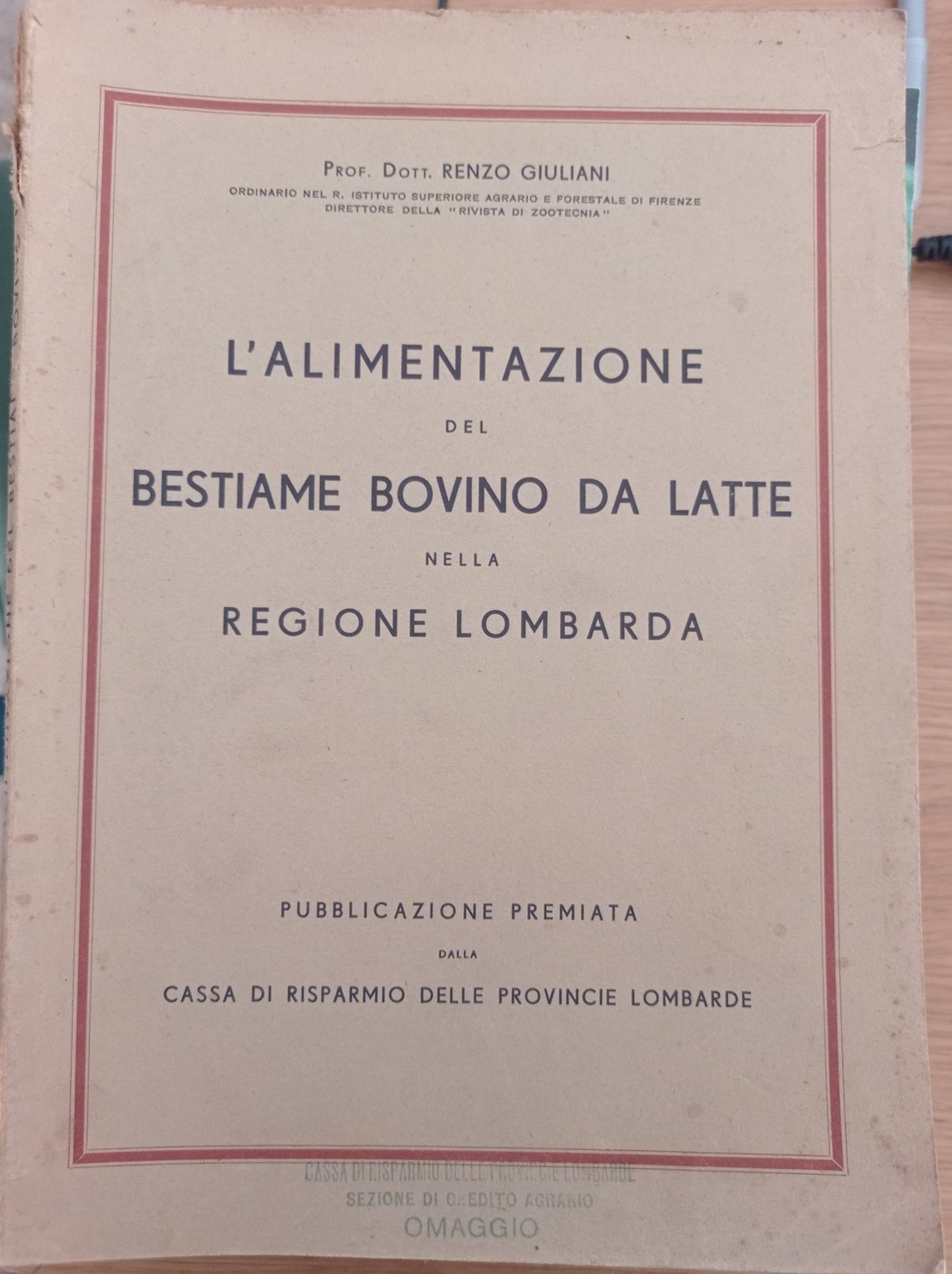 L' alimentazione del bestiame bovino da latte nella regione lombarda - copertina