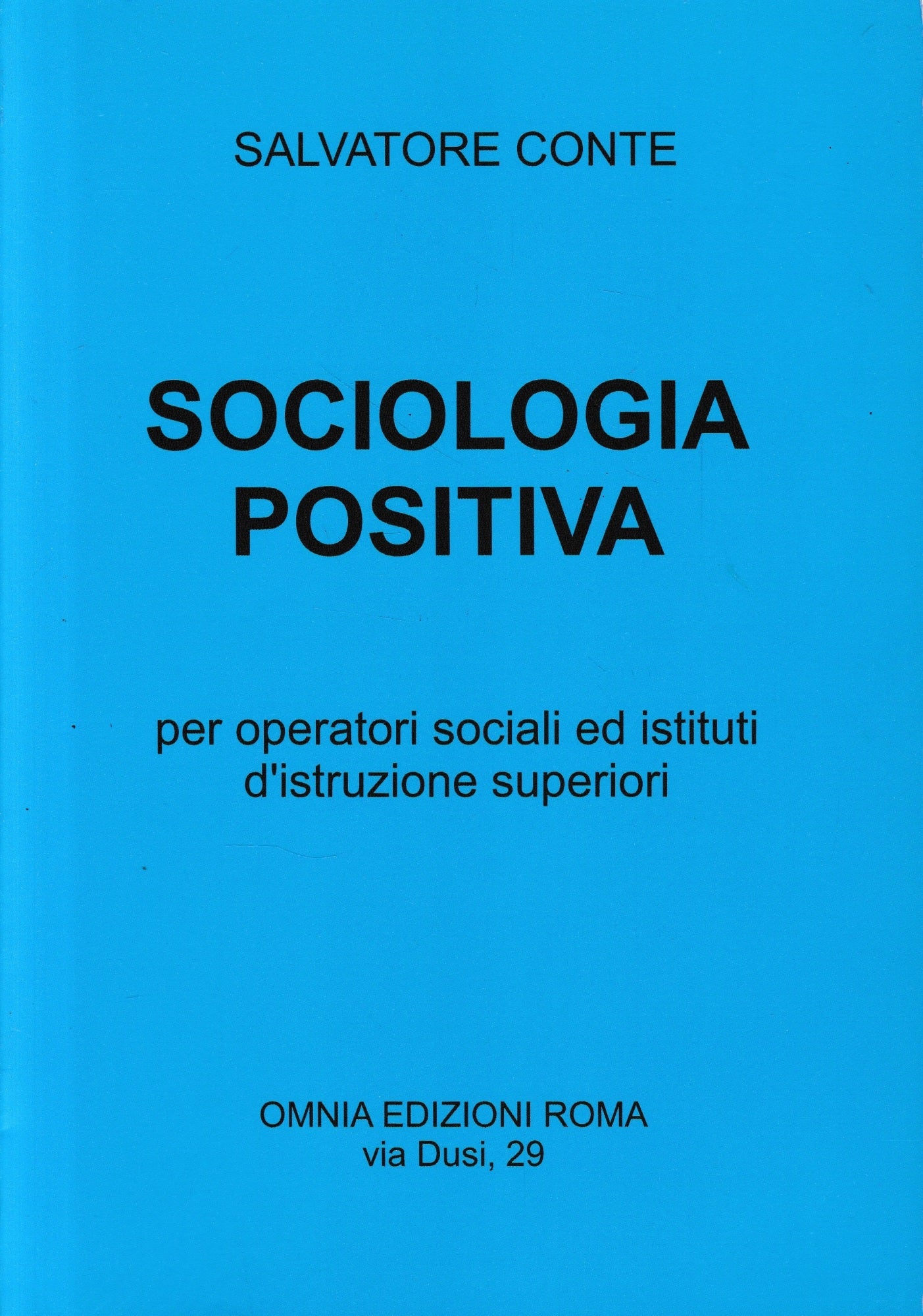 Sociologia Positiva - copertina