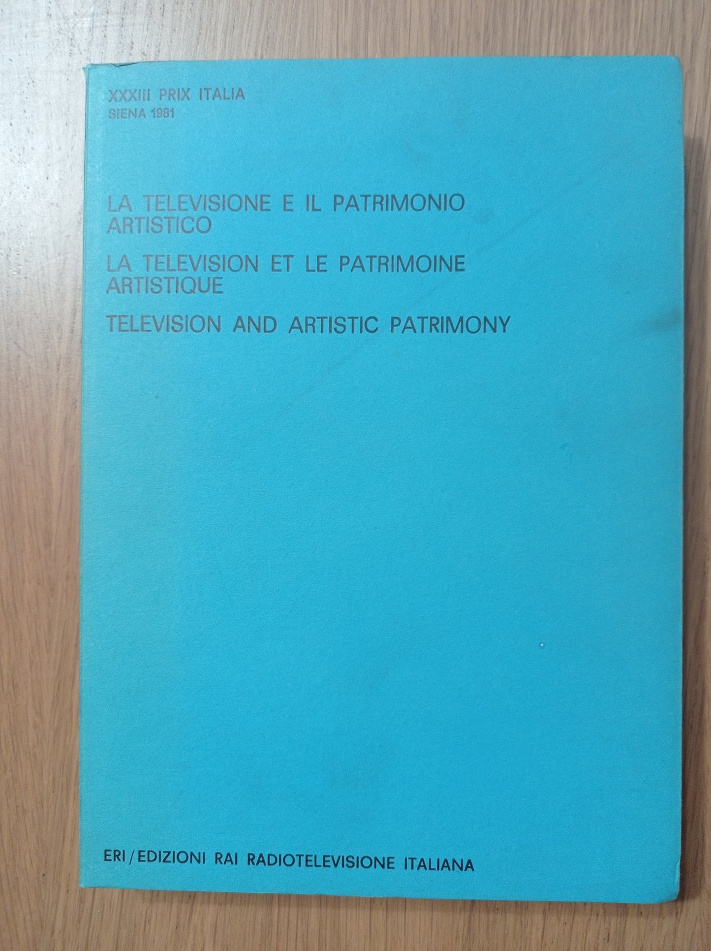 La televisione e il patrimonio artistico - copertina