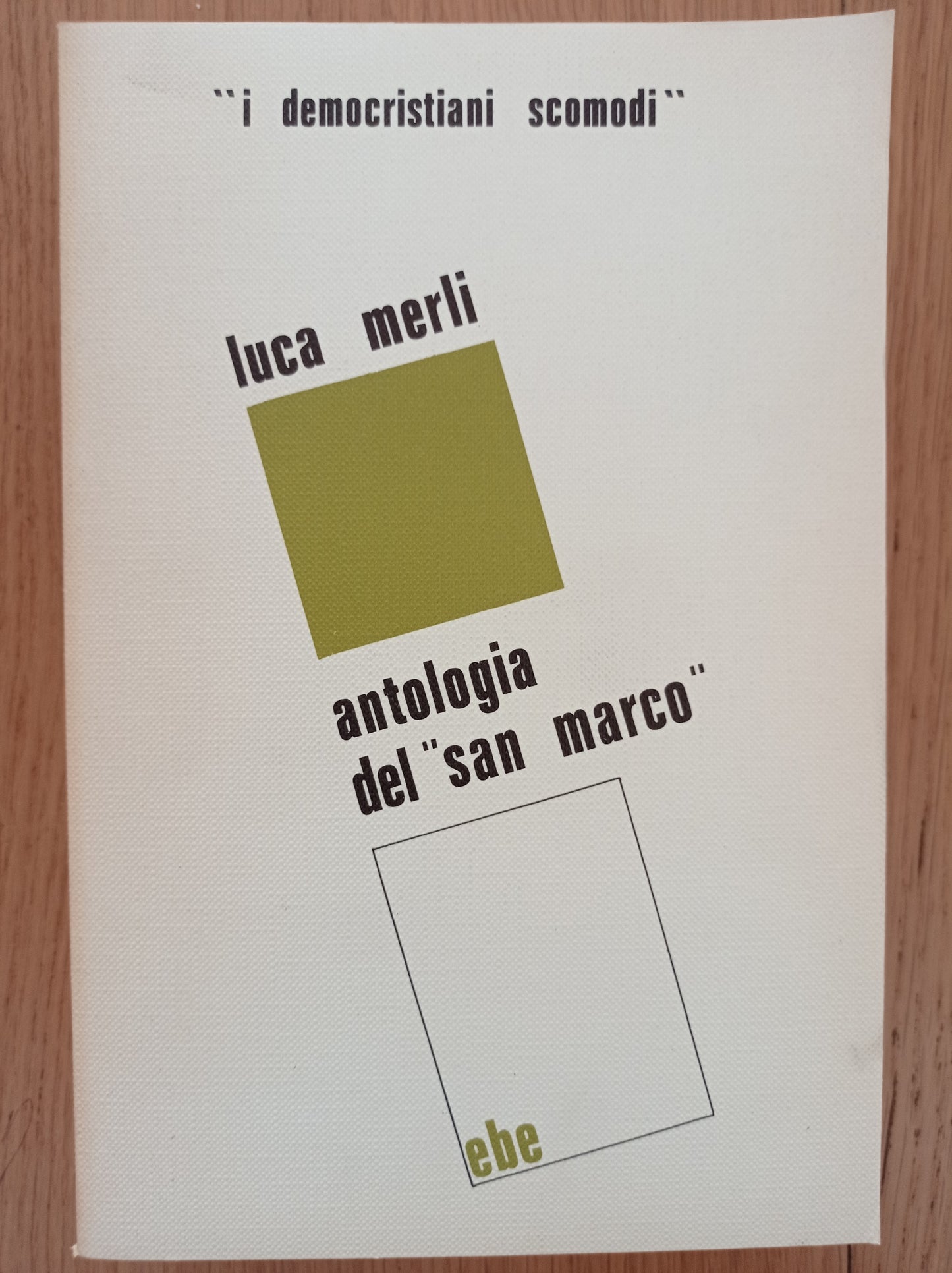 Antologia del "San Marco" - copertina