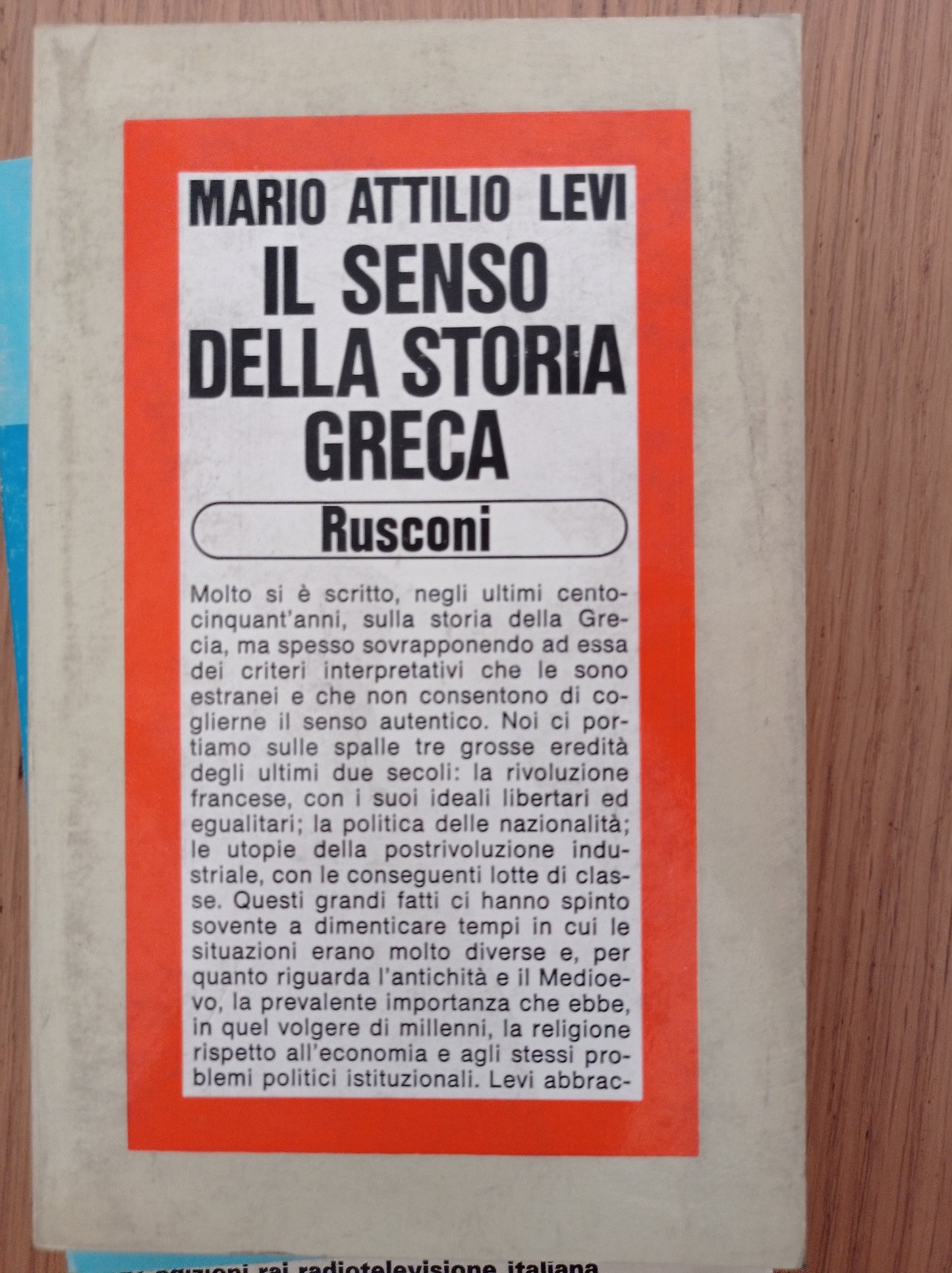 Il senso della storia greca - copertina