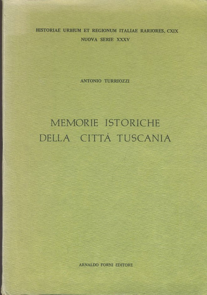 Memorie istoriche della città Tuscania - copertina