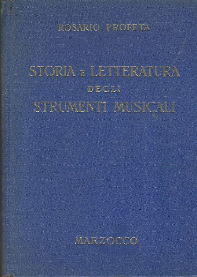 Storia della letteratura degli strumenti musicali - copertina