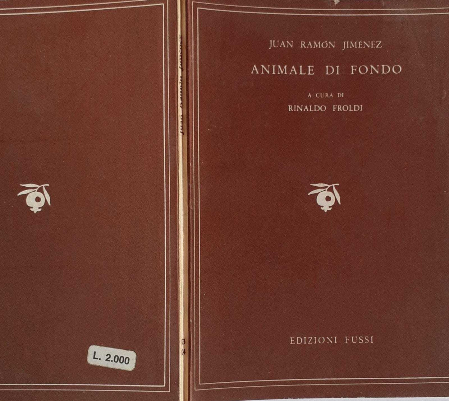 Animale di fondo - copertina