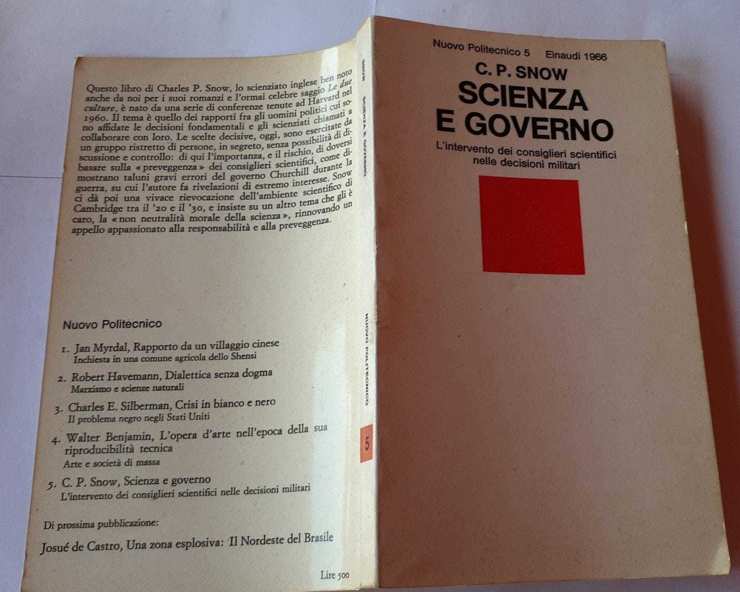 Scienza e governo - copertina