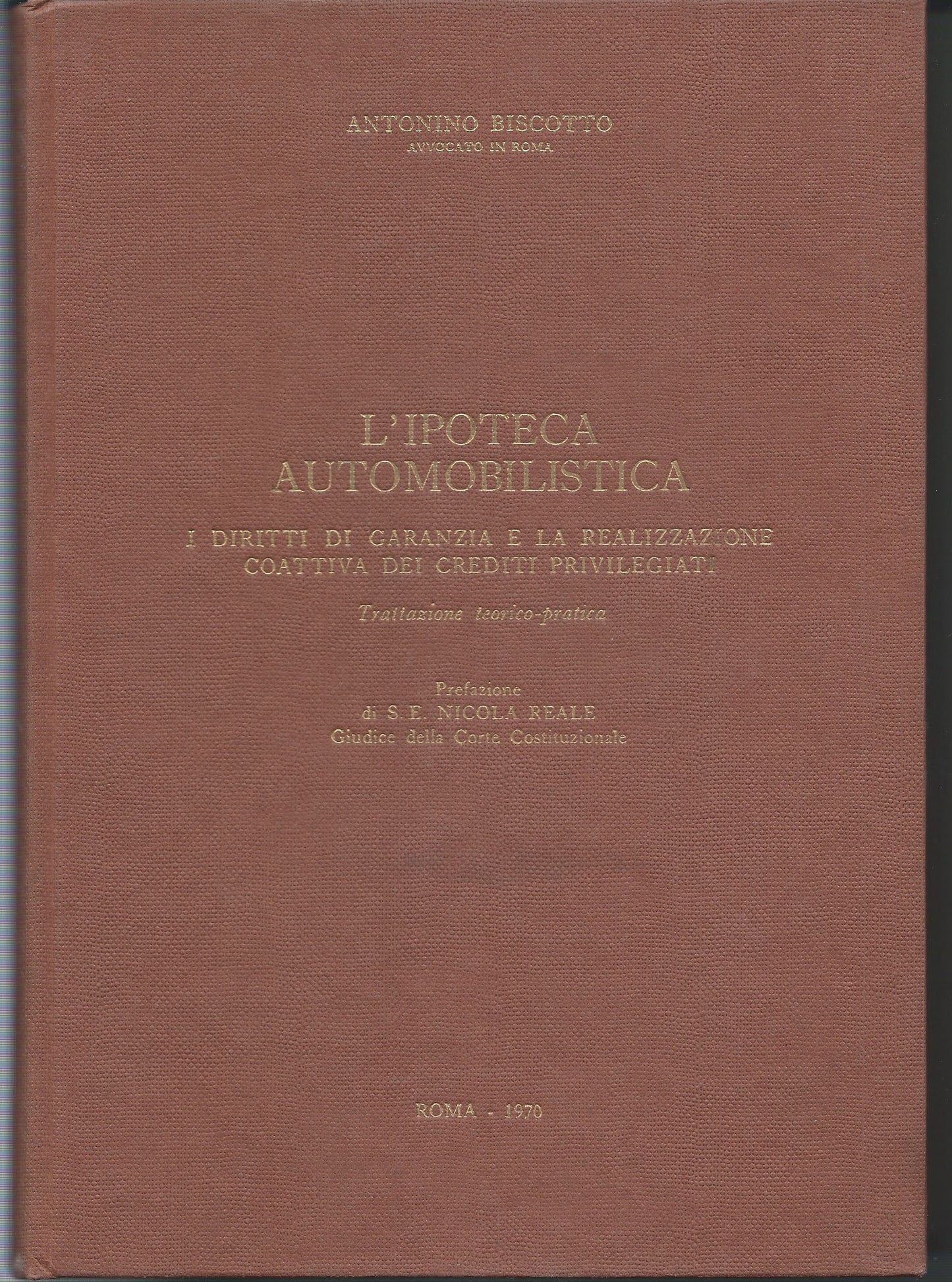 L'ipoteca automobilistica - copertina