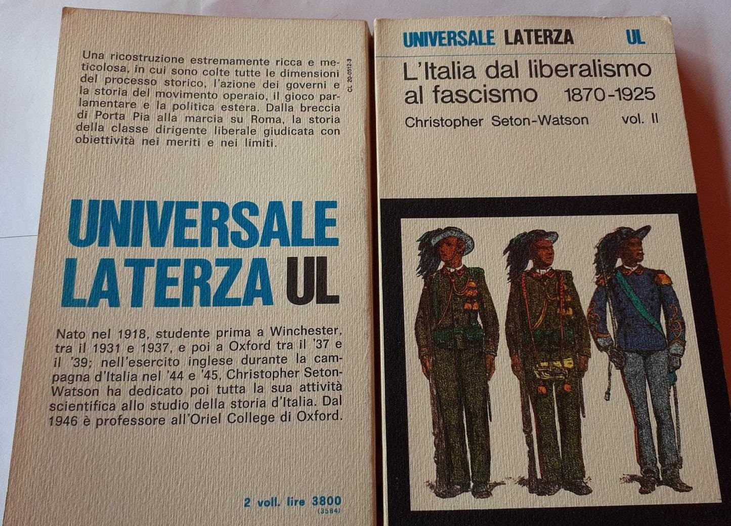 L'Italia dal liberalismo al fascismo 1870-1925. Vol. II. - copertina