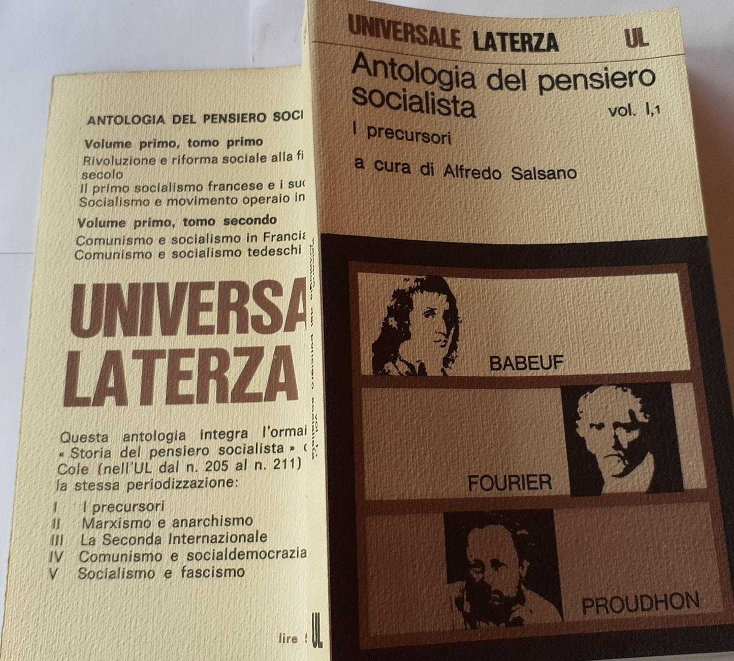 Antologia del pensiero socialista Vol 1,1 - copertina