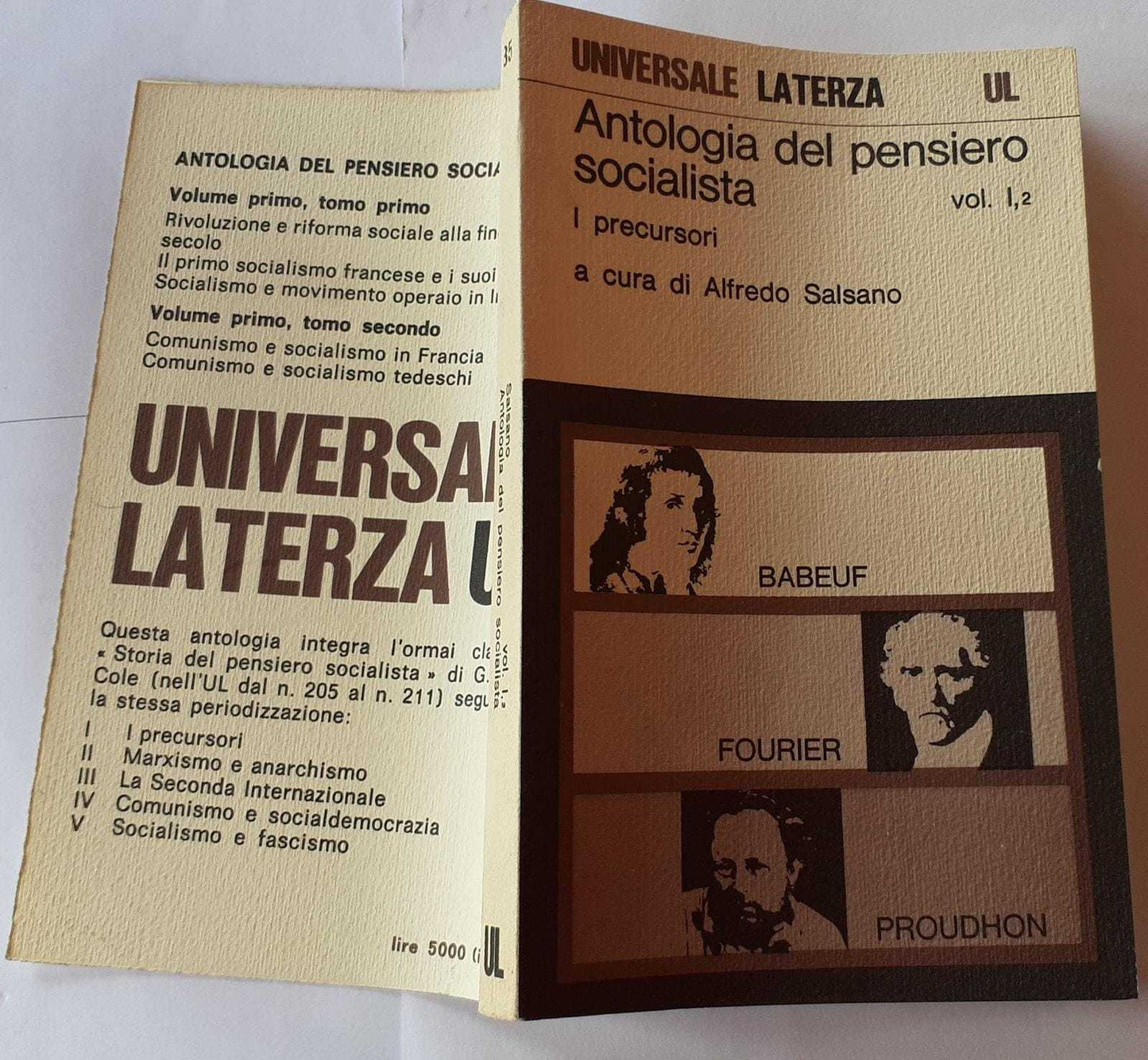 Antologia del pensiero socialista Vol 1,2 - copertina