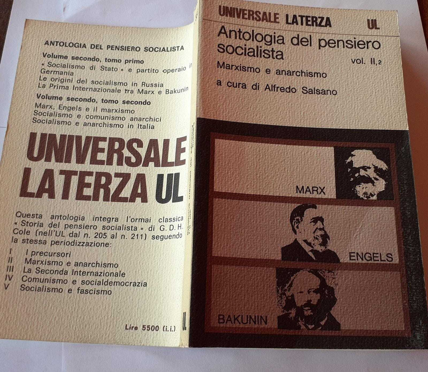 Antologia del pensiero socialista Vol II, 2 - copertina