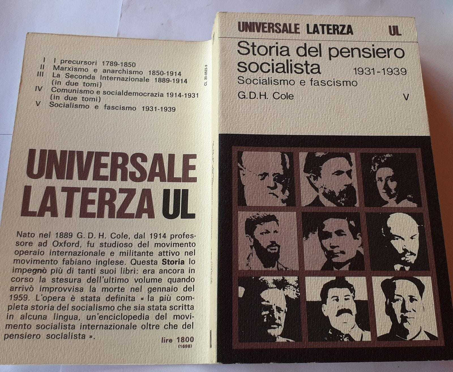 Storia del pensiero socialista V - copertina