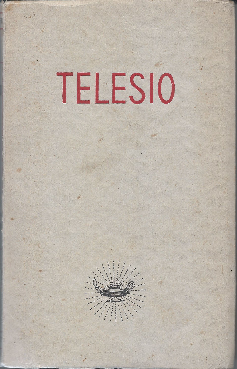 Bernardino Telesio e la filosofia del rinascimento - copertina