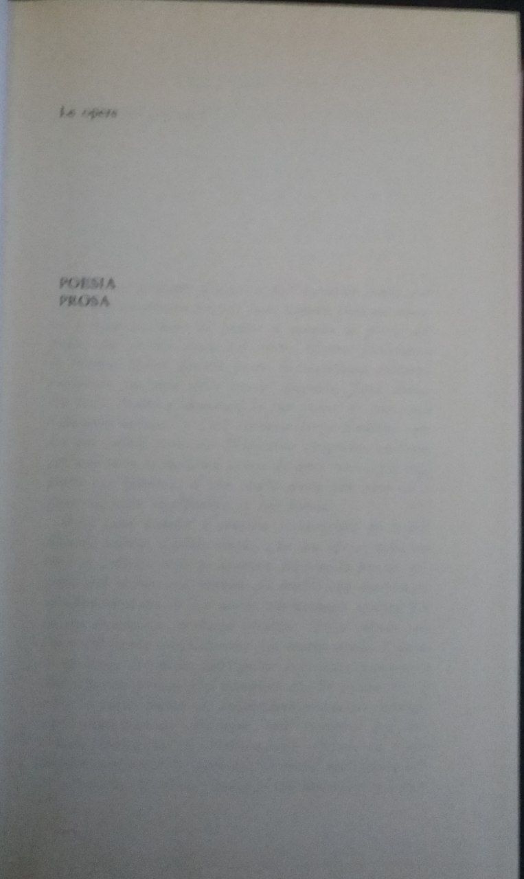 Le opere: Poesia, Prosa - copertina