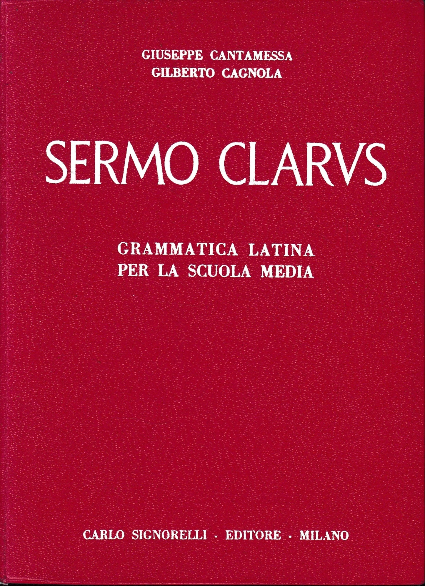 Sermo Clavis. Grammatica latina per la scuola media - copertina