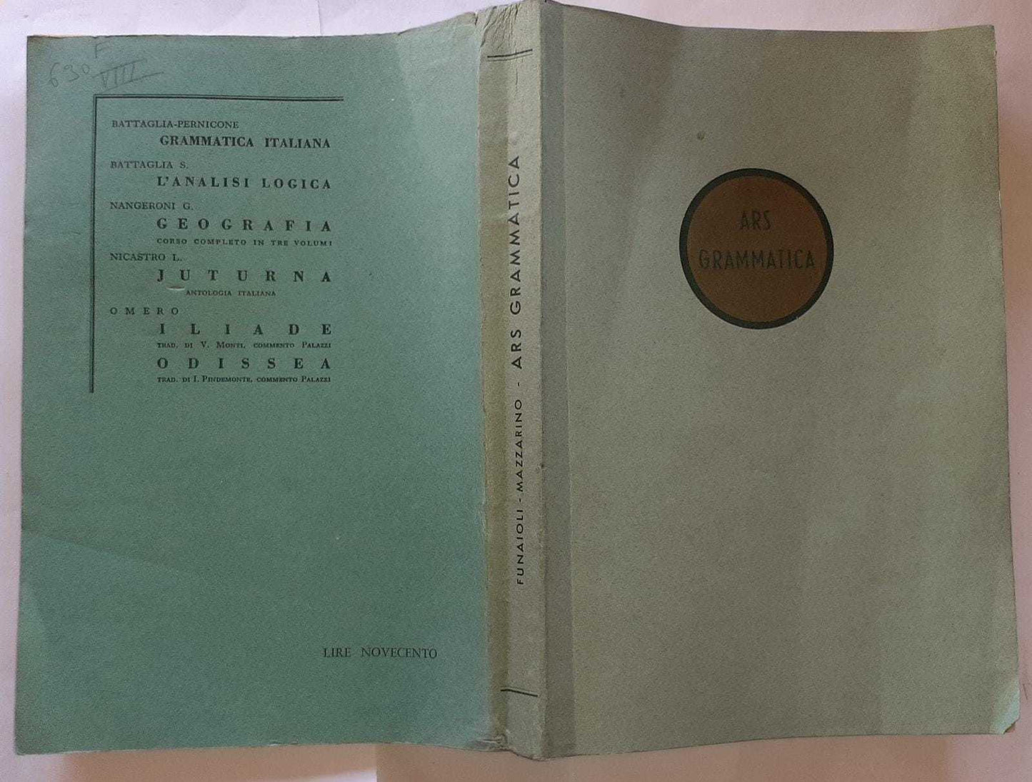 Ars grammatica. Morfologia latina ad uso delle scuole medie - copertina