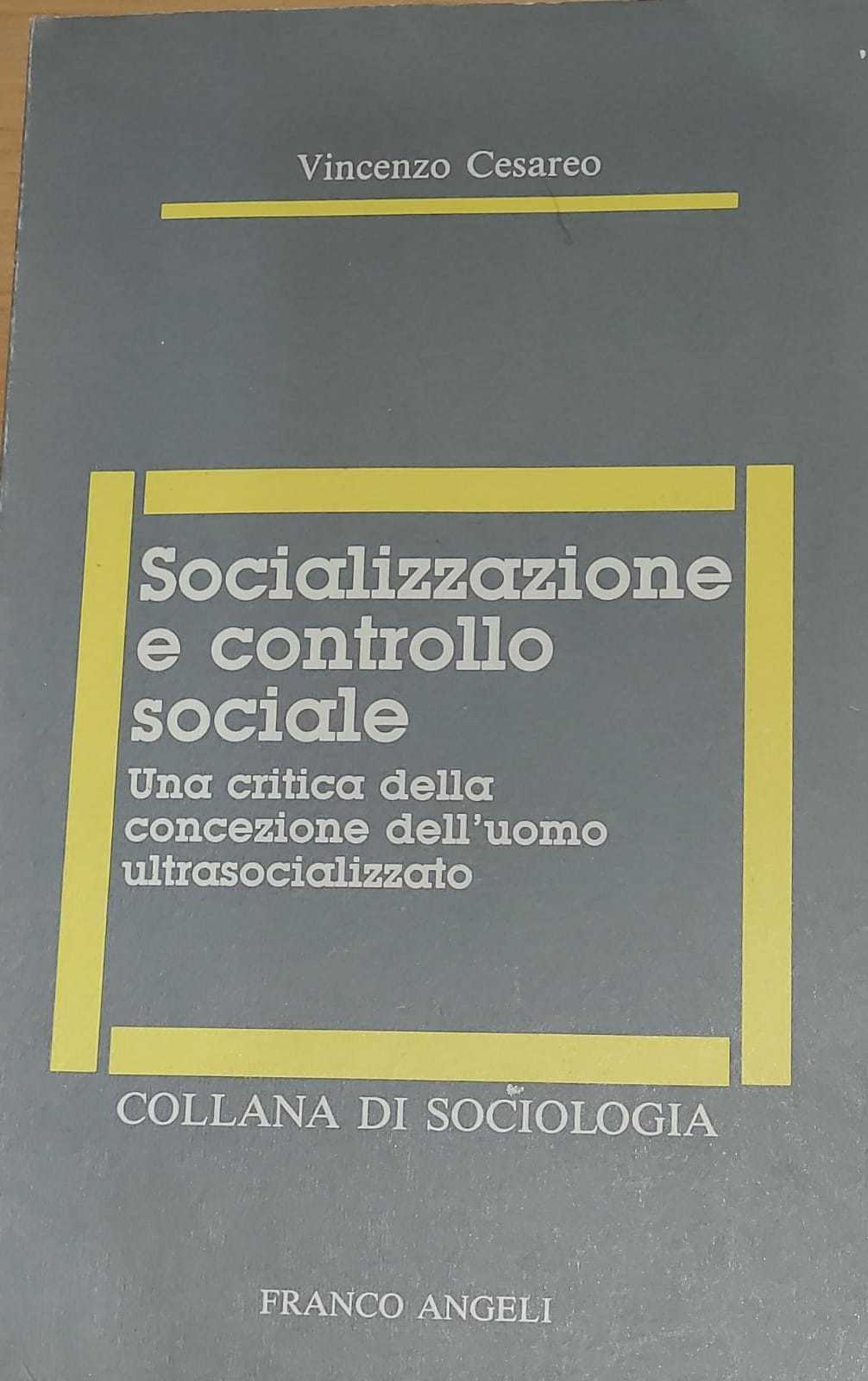 Socializzazione e controllo sociale - una critica dell'uomo ultrasocializzato - copertina