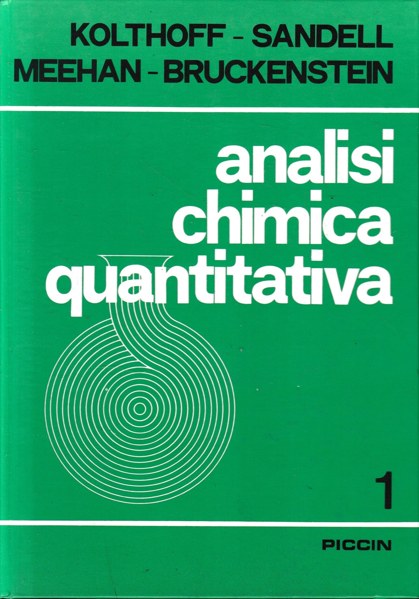 Analisi chimica quantitativa, due volumi - copertina