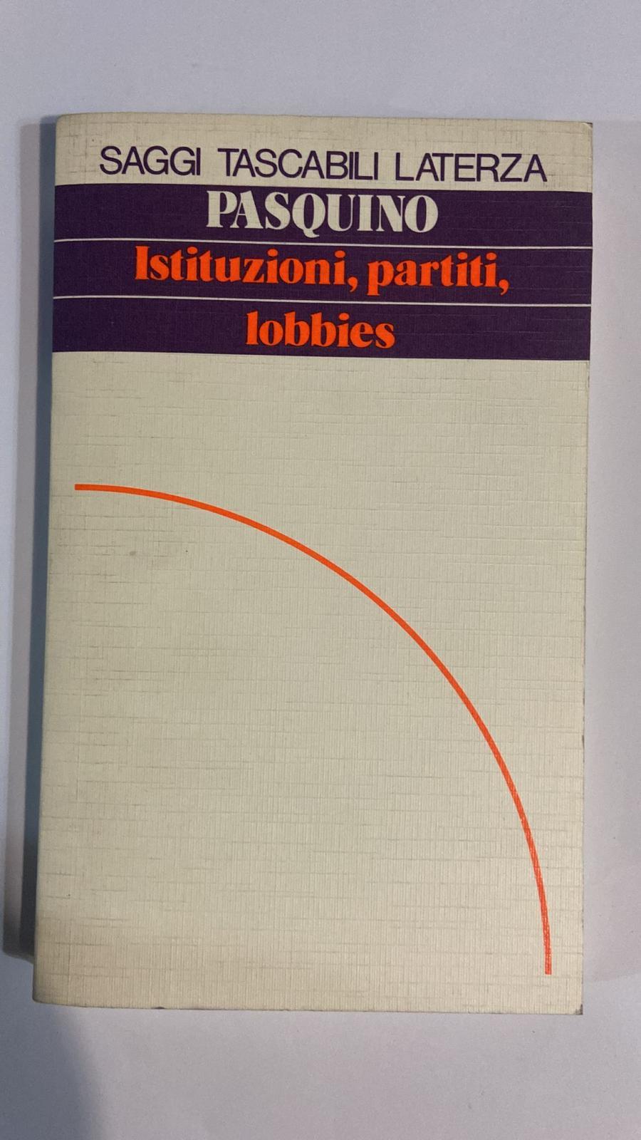 Istituzione, partiti Lobbies - copertina