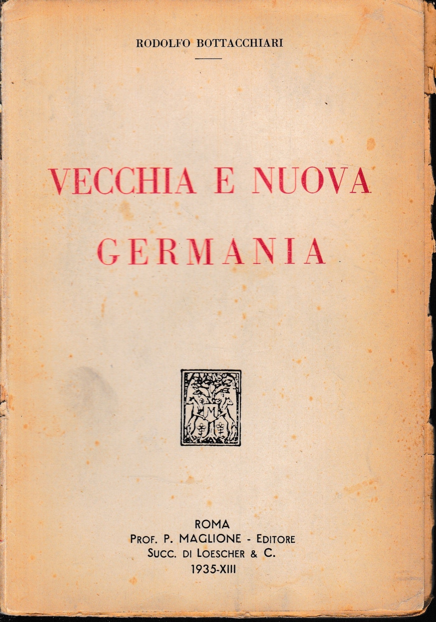 Vecchia e nuova Germania - copertina