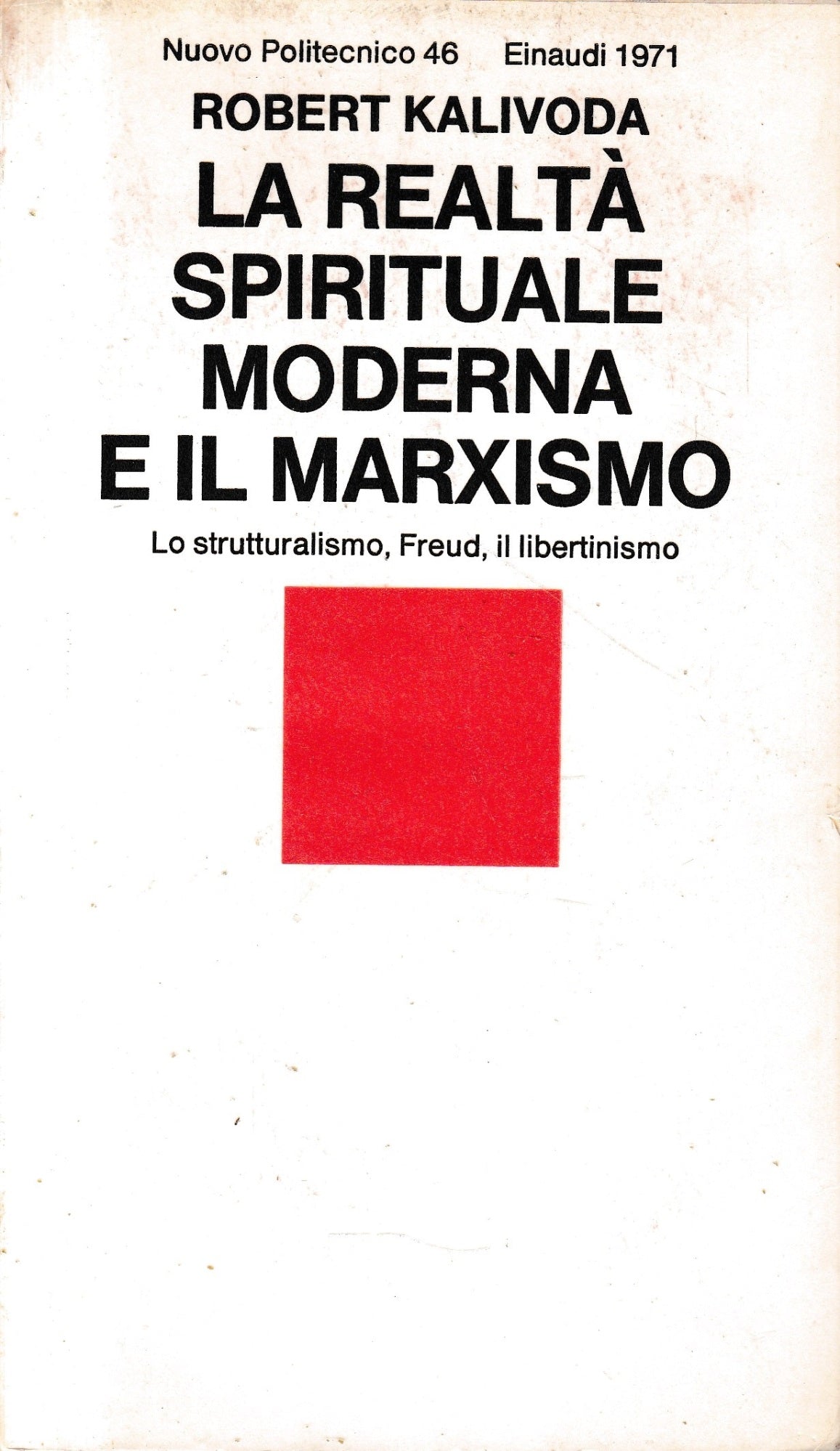La realtà spirituale moderna e il Marxismo - copertina