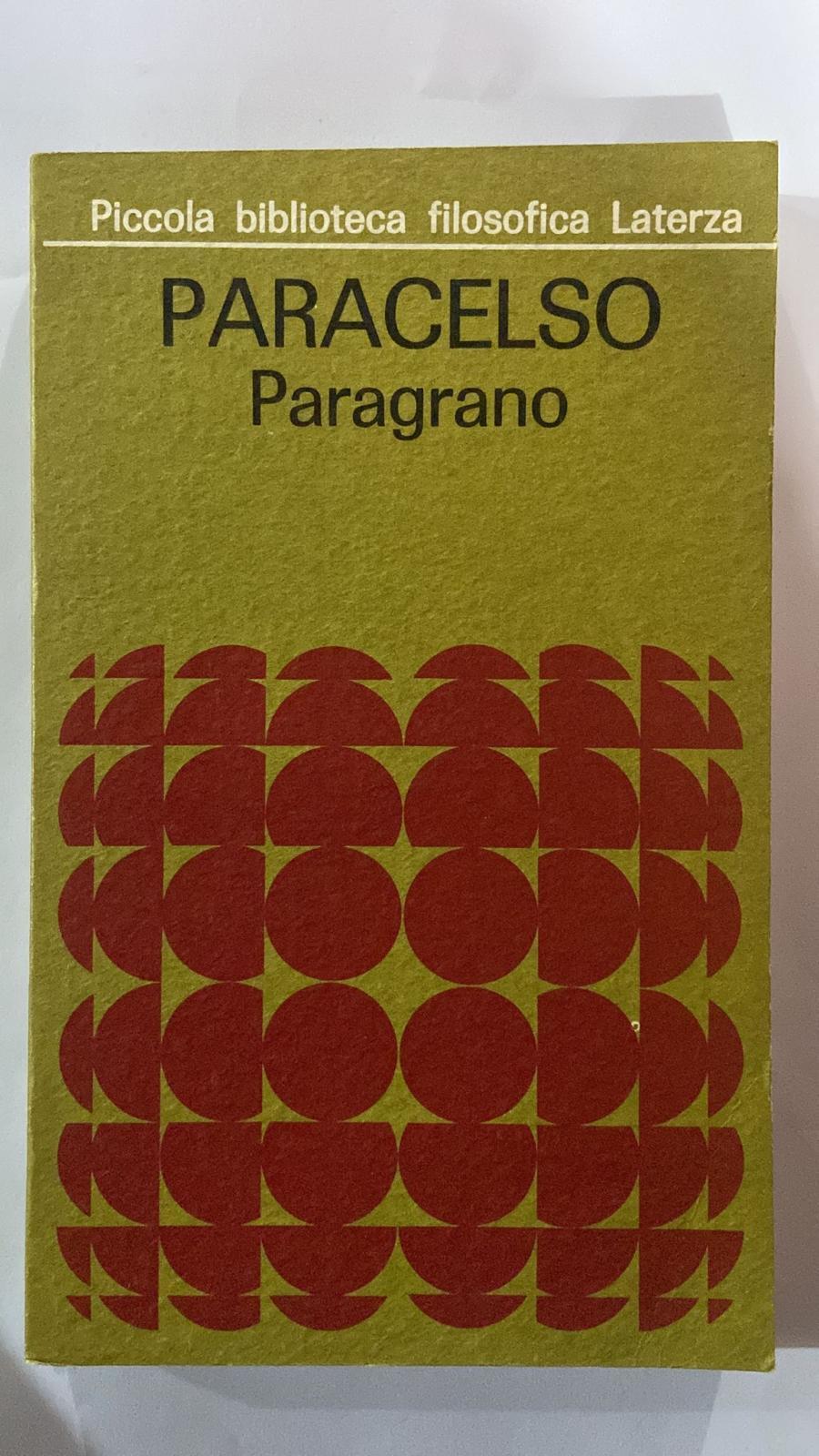 Paracelso Paragrano - copertina