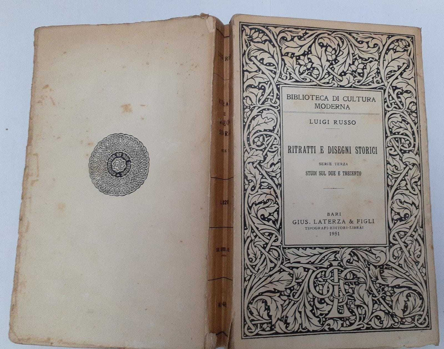 Ritratti e disegni storici. Serie terza: Studi sul due e trecento - copertina