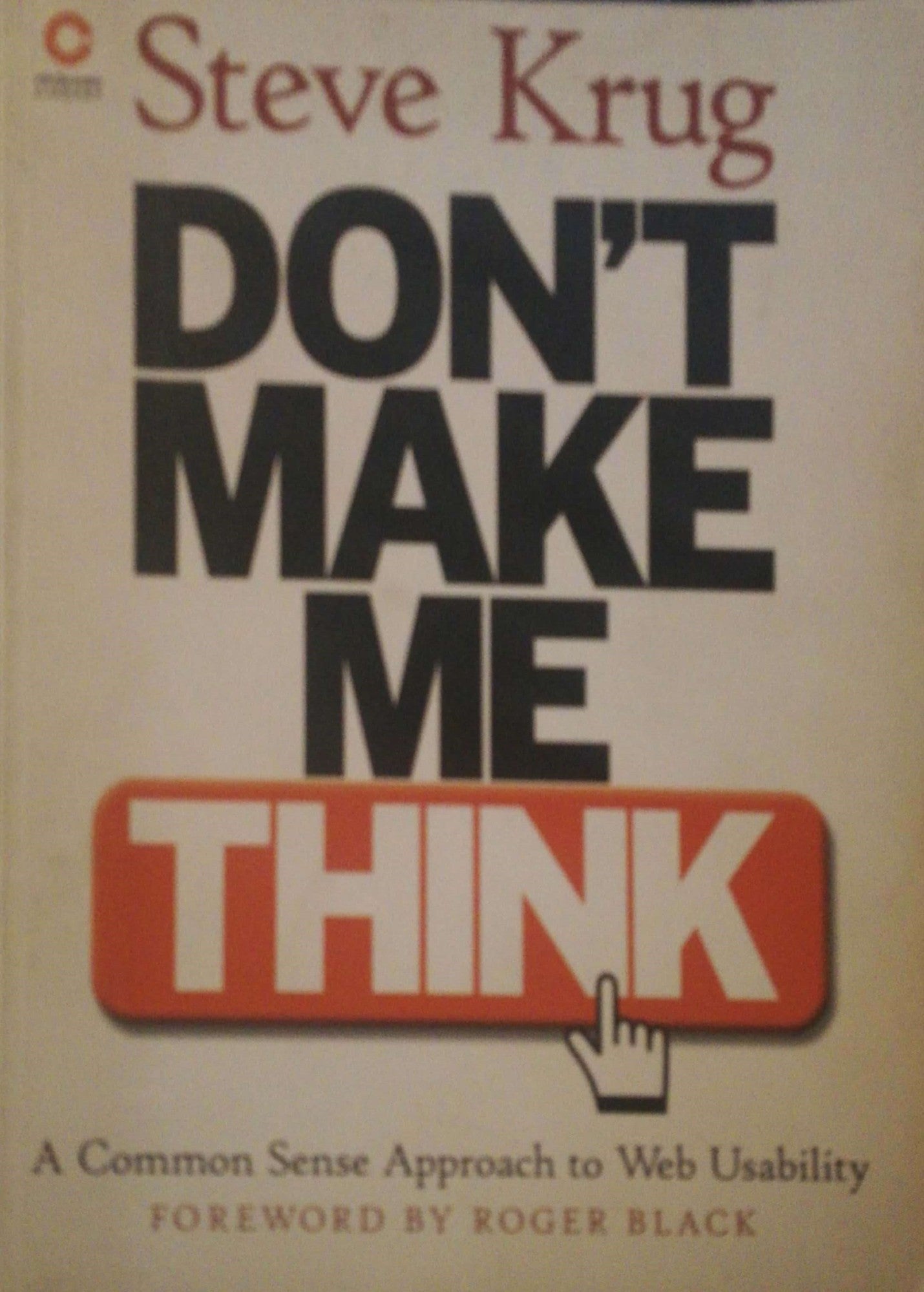 Don't Make Me Think!A Common Sense Approach to Web Usability - copertina