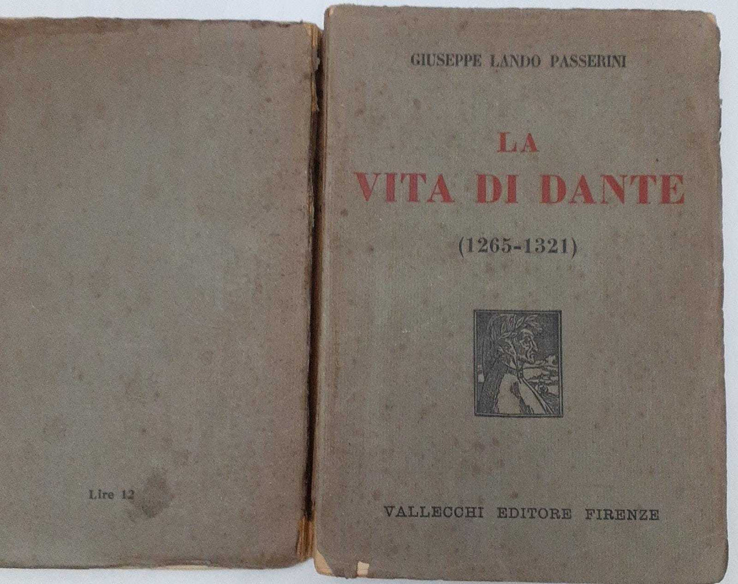 La vita di Dante (1265-1321) - copertina