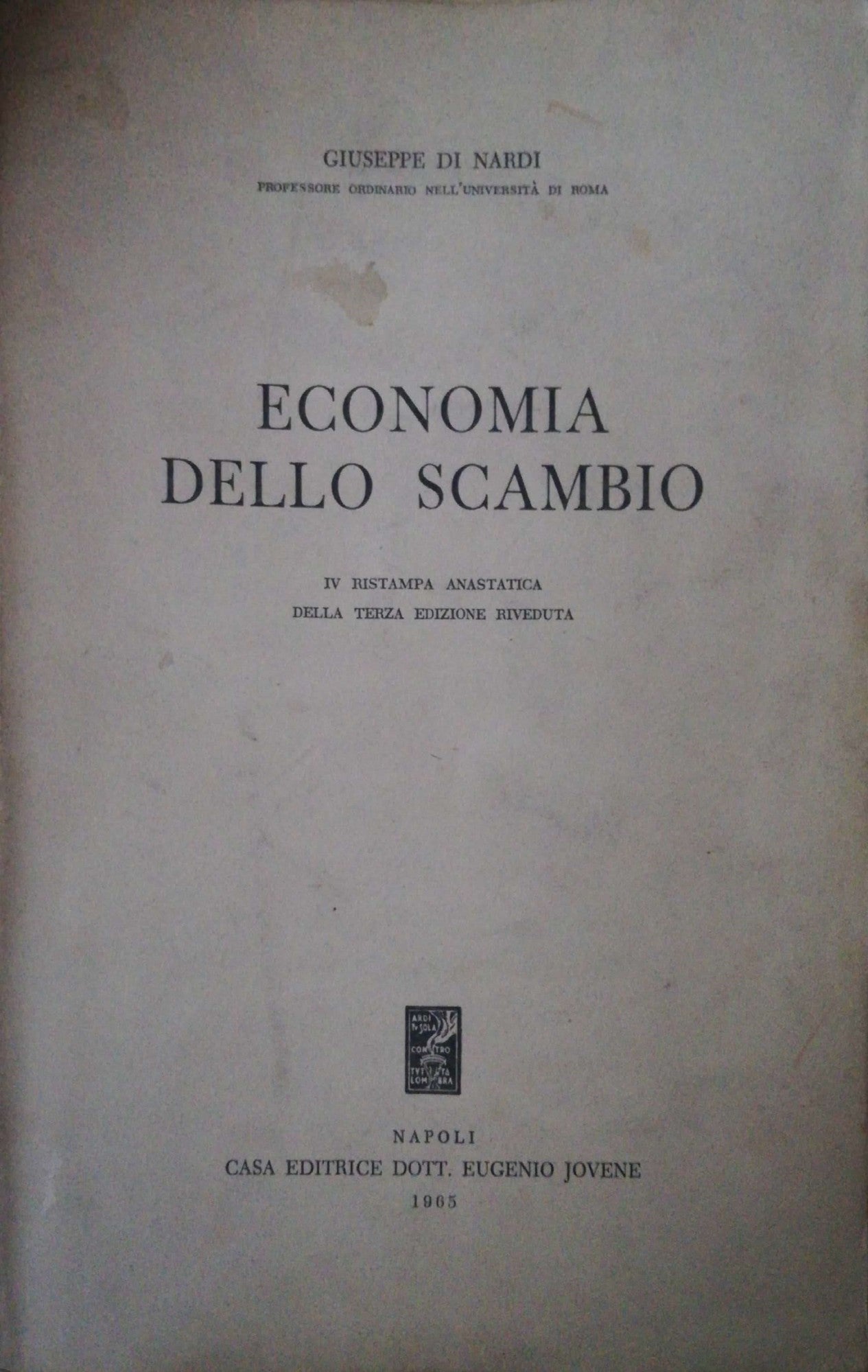 Economia dello scambio - copertina