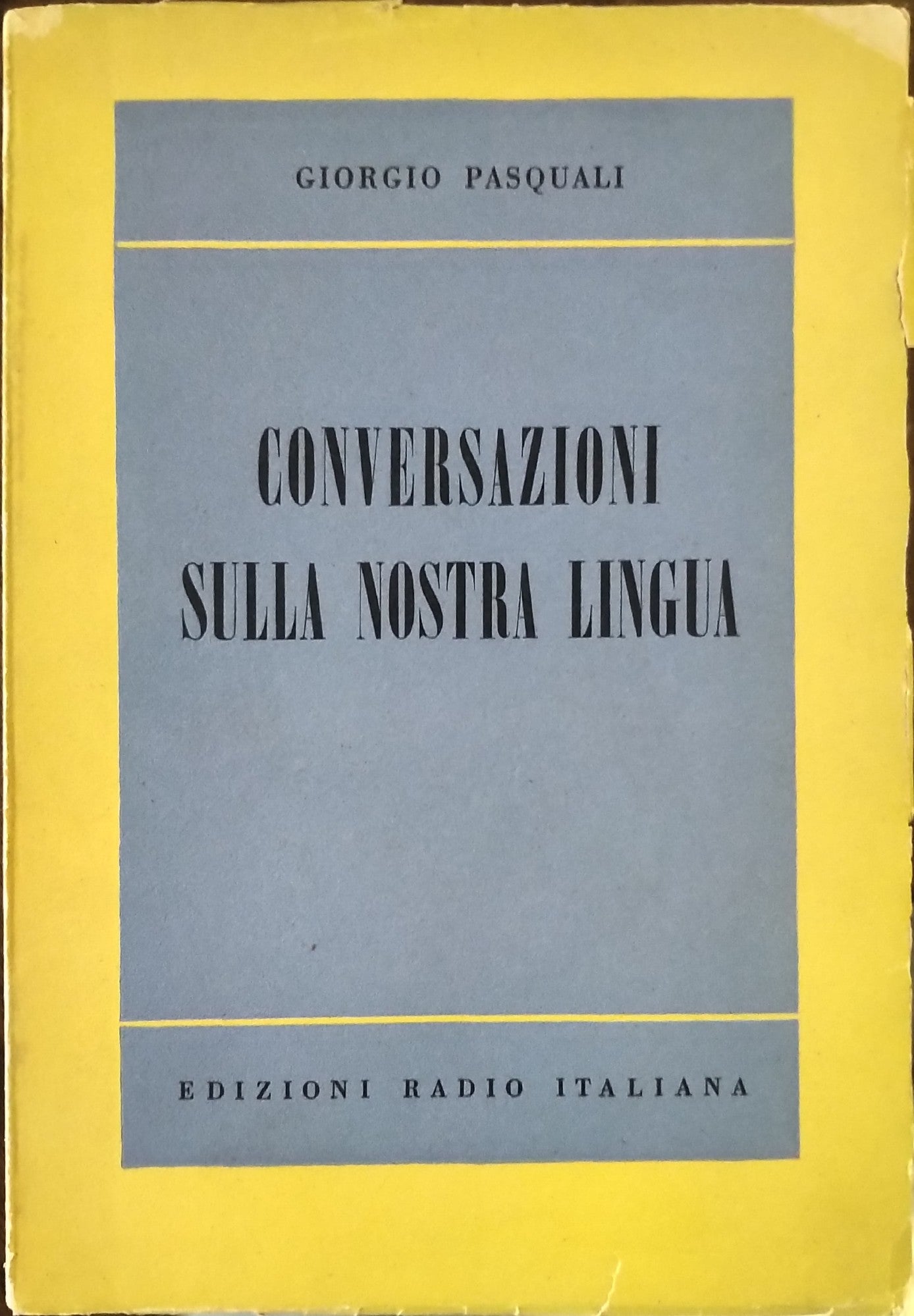 Conversazioni sulla nostra lingua - copertina
